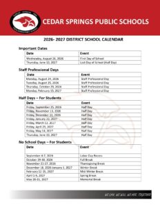 Cedar Springs Public Schools mi