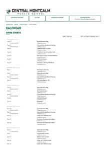 Central Montcalm Public Schools calendar