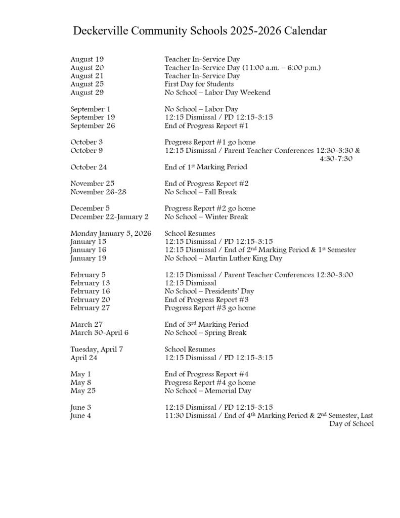 Deckerville Community Schools mi