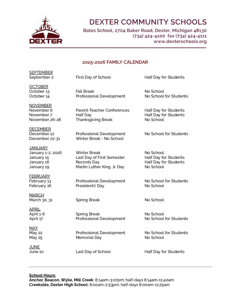 DCS Home - Dexter Community Schools