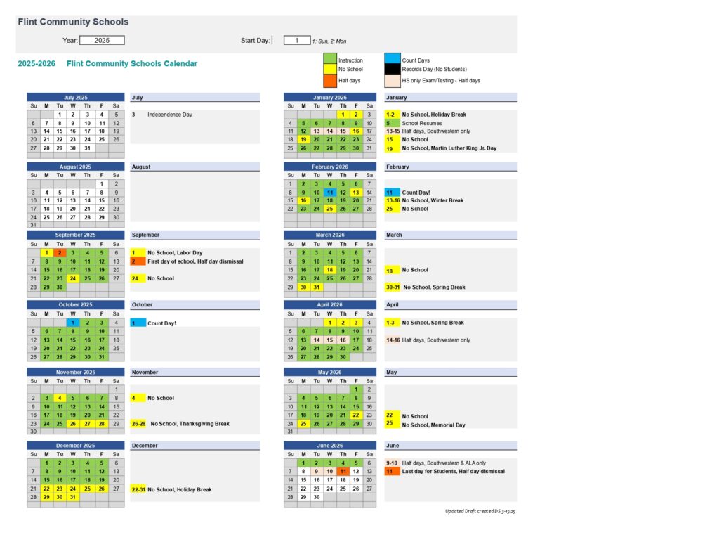 Flint Community Schools,25-26