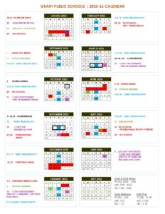 Grant Public Schools _ calendar