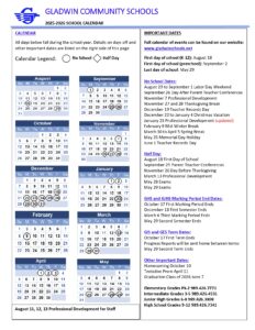 Gladwin Community Schools 25-26 mi
