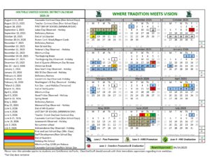 HOLTVILLE UNIFIED SCHOOL DISTRICT 25-26 calendar