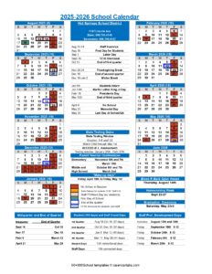 Hot Springs School District calendar