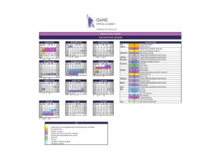 Idaho Virtual Academy calendar