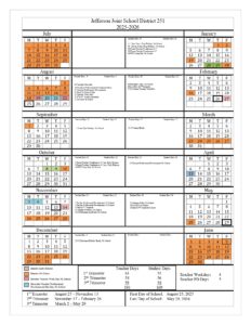 Jefferson District 251 Calendar