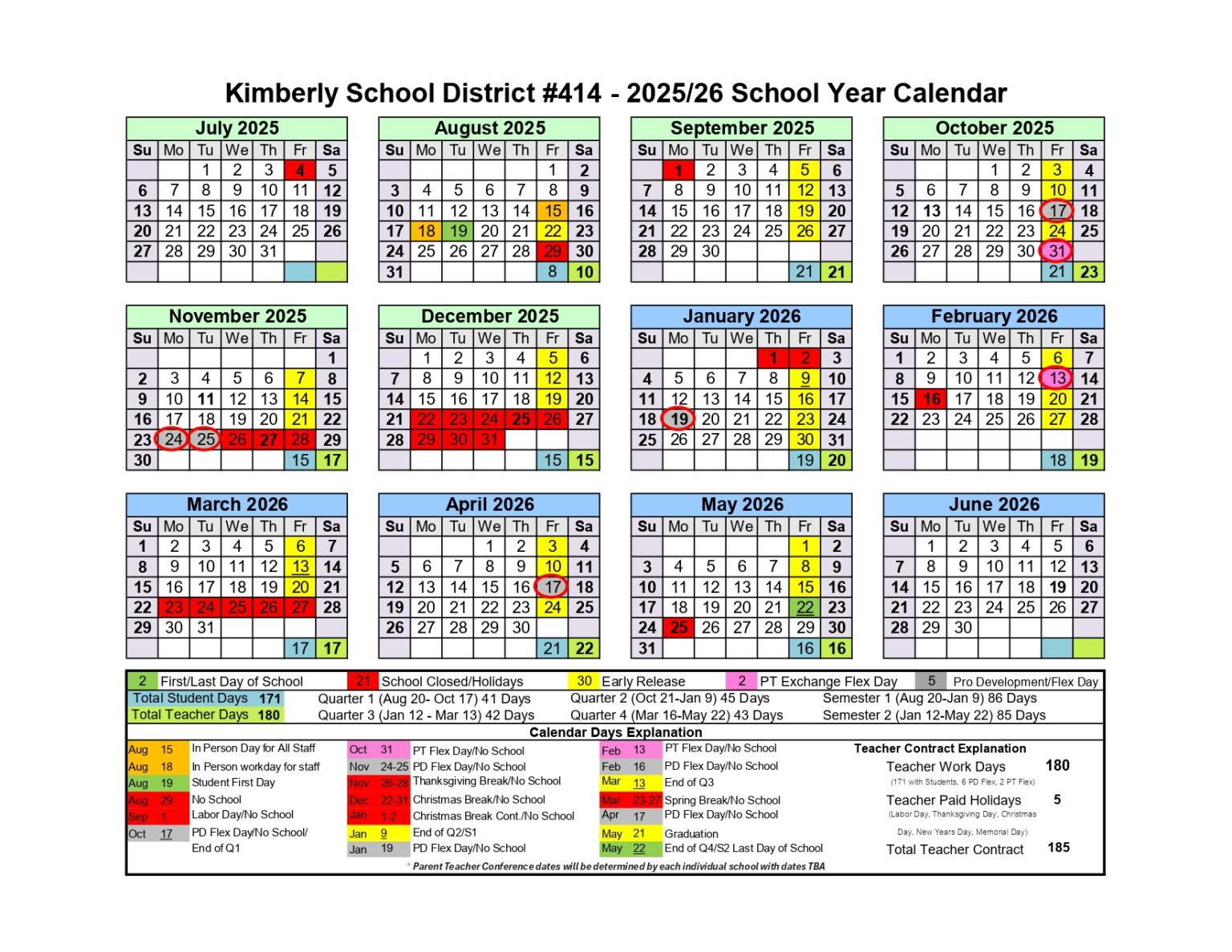 District 91 School Calendar 25 26 Idaho Falls District 91 School Calendar 25 26 Idaho Falls