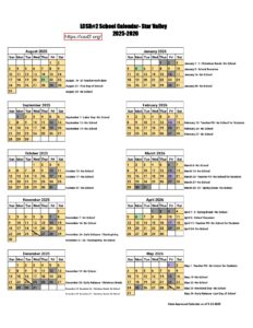 LCSD#2 School Calendar-Star Valley