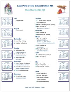 Lake Pend Oreille School District #84 25-26