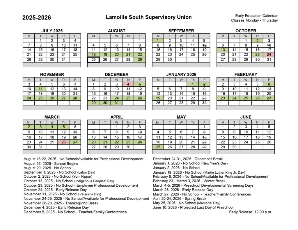 Lamoille South Supervisory Union, 25-26