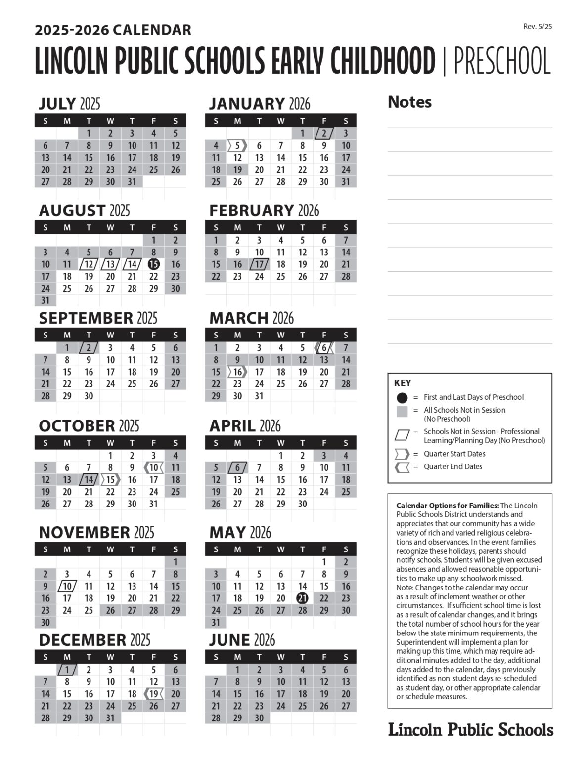 Lincoln Public Schools LPS Calendar NE Revised 25 26 pdf EduCounty lincoln-public-schools-lps-calendar-ne-revised-25-26-pdf-educounty