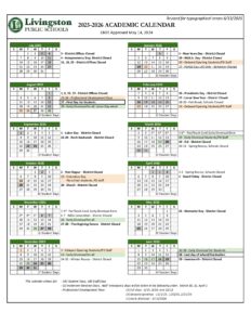 Livingston PUBLIC SCHOOLS 25-26