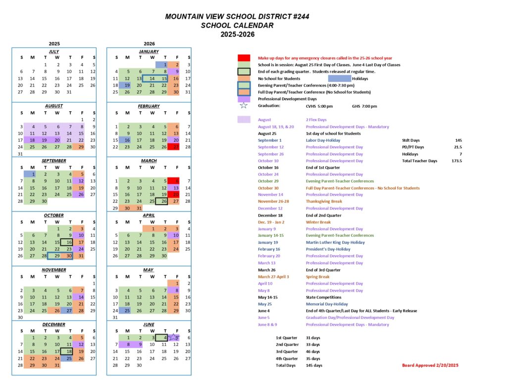 Mountain View School District #244