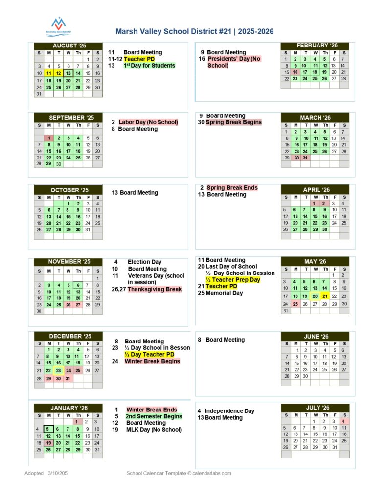 Marsh Valley School District #21