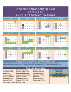 Newman-Crows Landing USD 1 CALENDAR