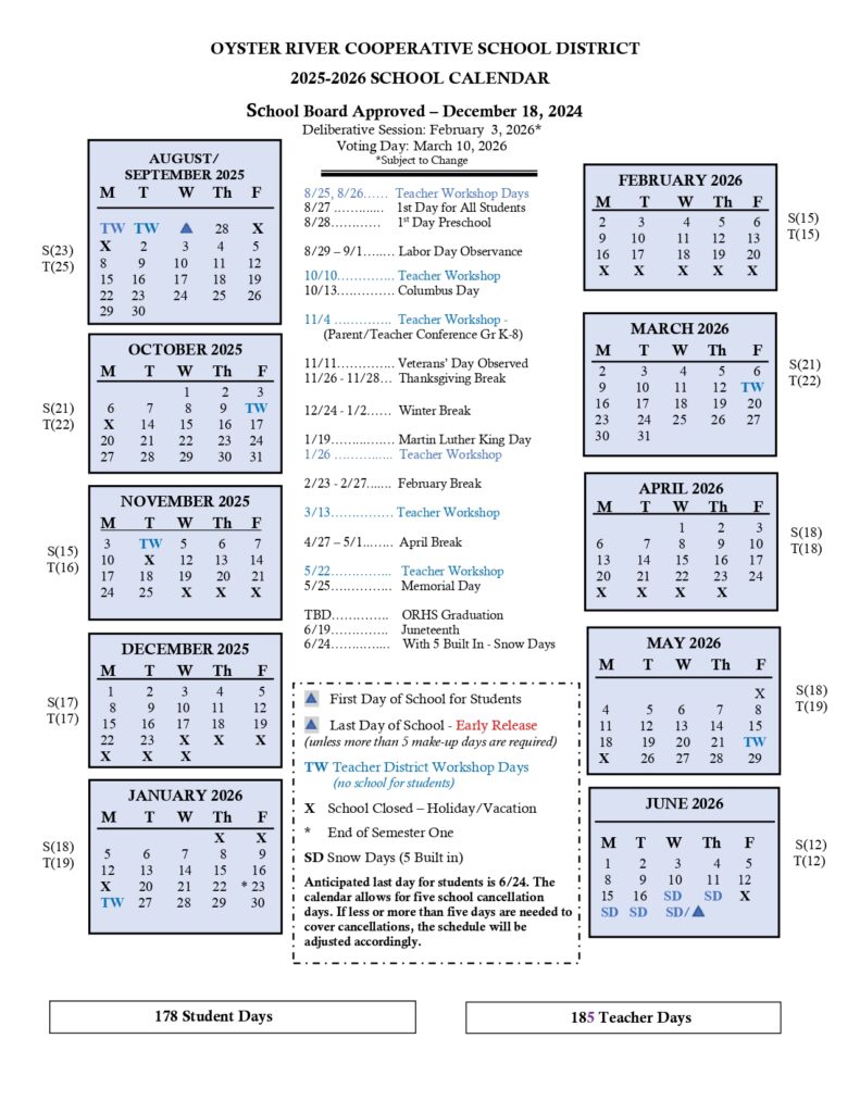 Oyster River Cooperative School District 25-26, 1