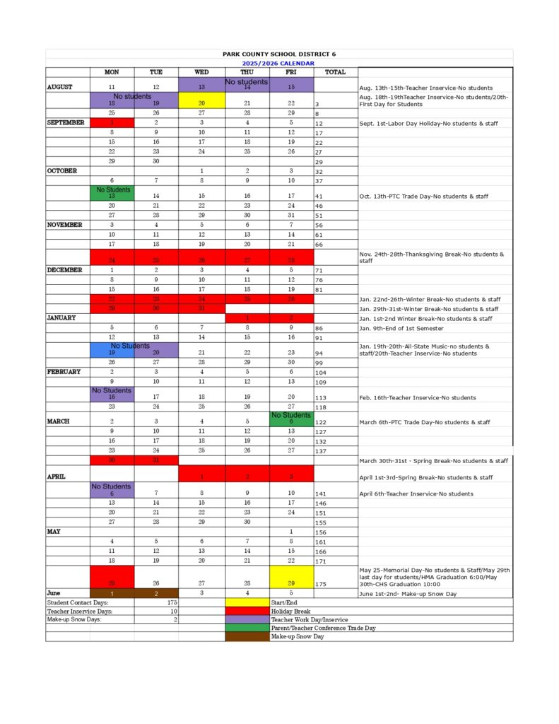 PARK COUNTY SCHOOL DISTRICT 6, 25-26
