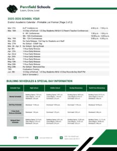 Pennfield Schools mi calendar