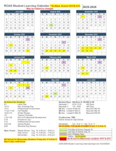 Rapid City Area Schools calendar