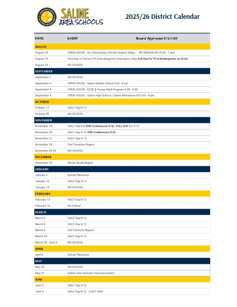 Saline Area Schools