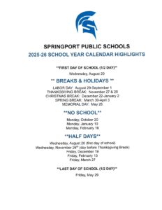 Springport Public Schools 25-26 calendar mi