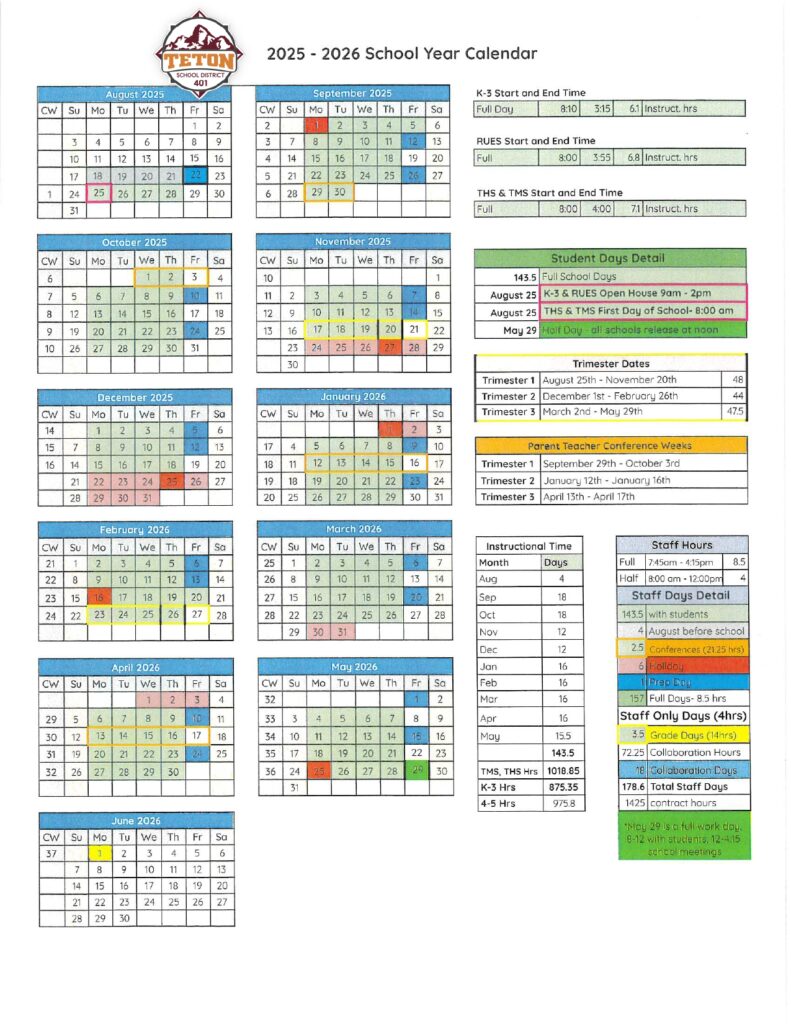 TETON SCHOOL DISTRICT 401 25-26