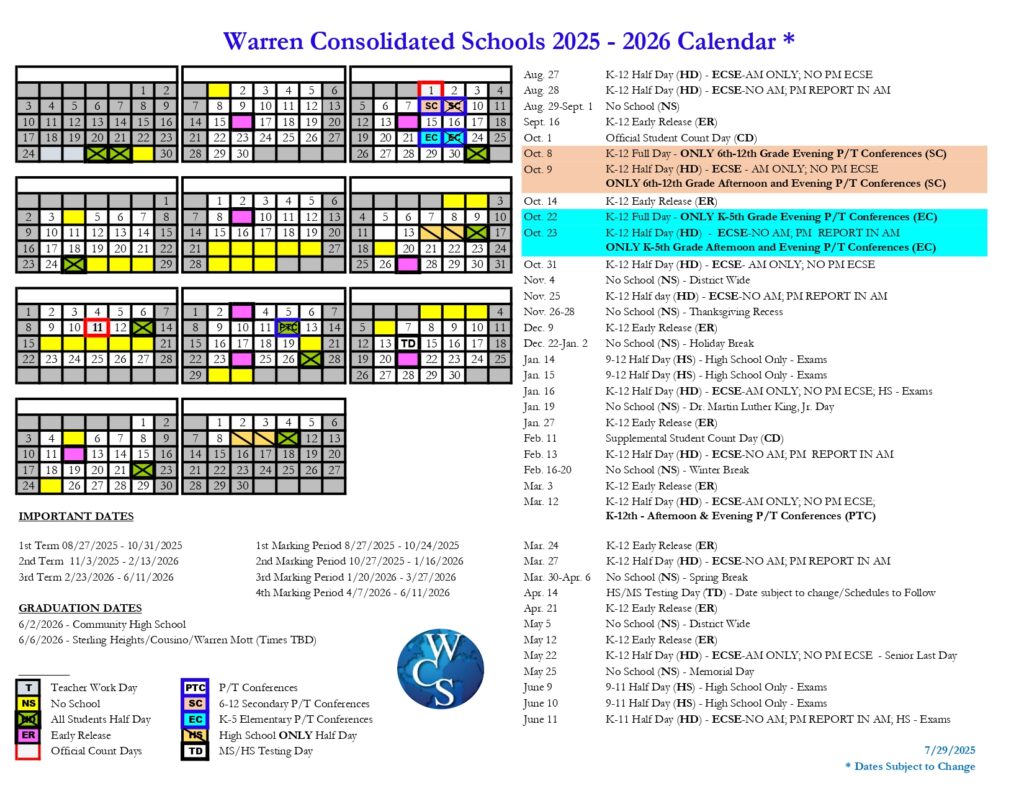 WARREN CONSOLIDATED SCHOOL