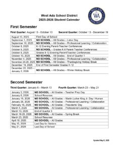 West Ada School District 25-26