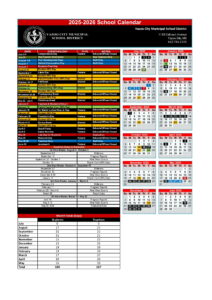 yazoo city school calendar