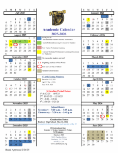 Danbury Independent School District Calendar
