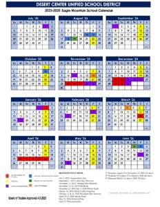 Desert Center Unified School District calendar