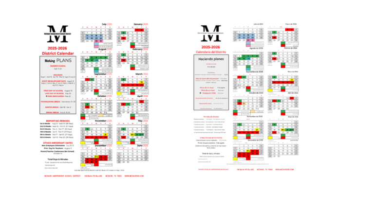 Mesquite ISD Calendar 25-26 Revised pdf - EduCounty