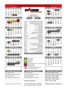 Port Arthur Independent School District calendar