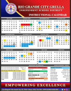 Rio Grande City Grulla calendar