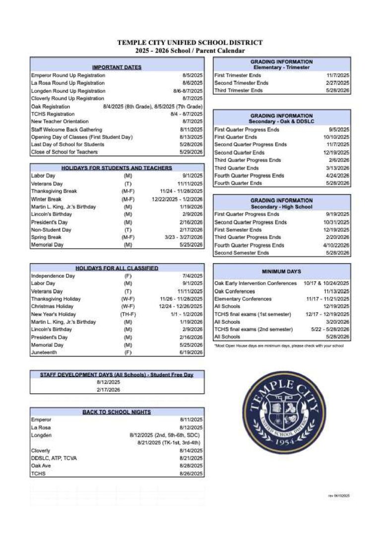 Temple City Unified School District Calendar 25 26 Revised Pdf EduCounty temple-city-unified-school-district-calendar-25-26-revised-pdf-educounty