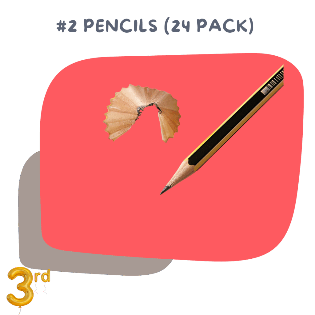 #2 Pencils (24 pack) Daily writing and math work