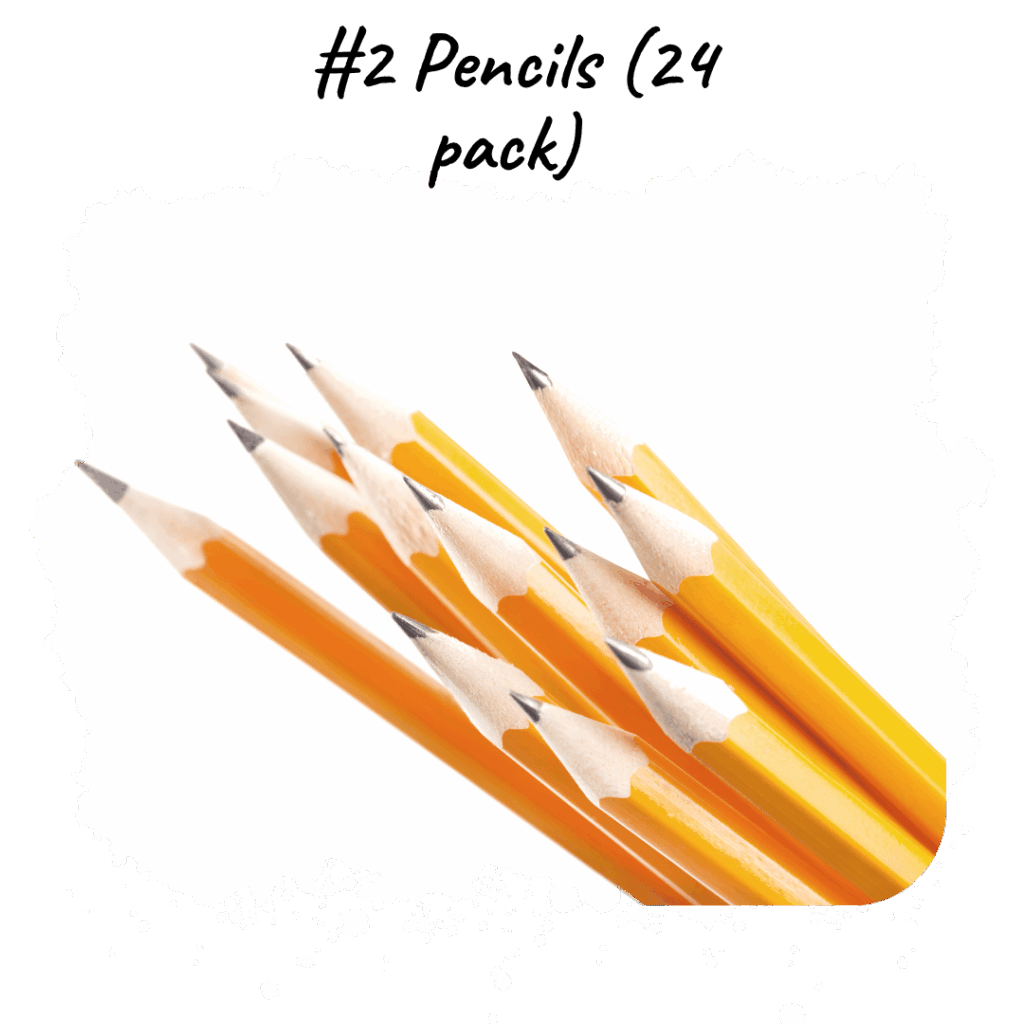 #2 Pencils (24 pack) – Daily writing, math work, and tests