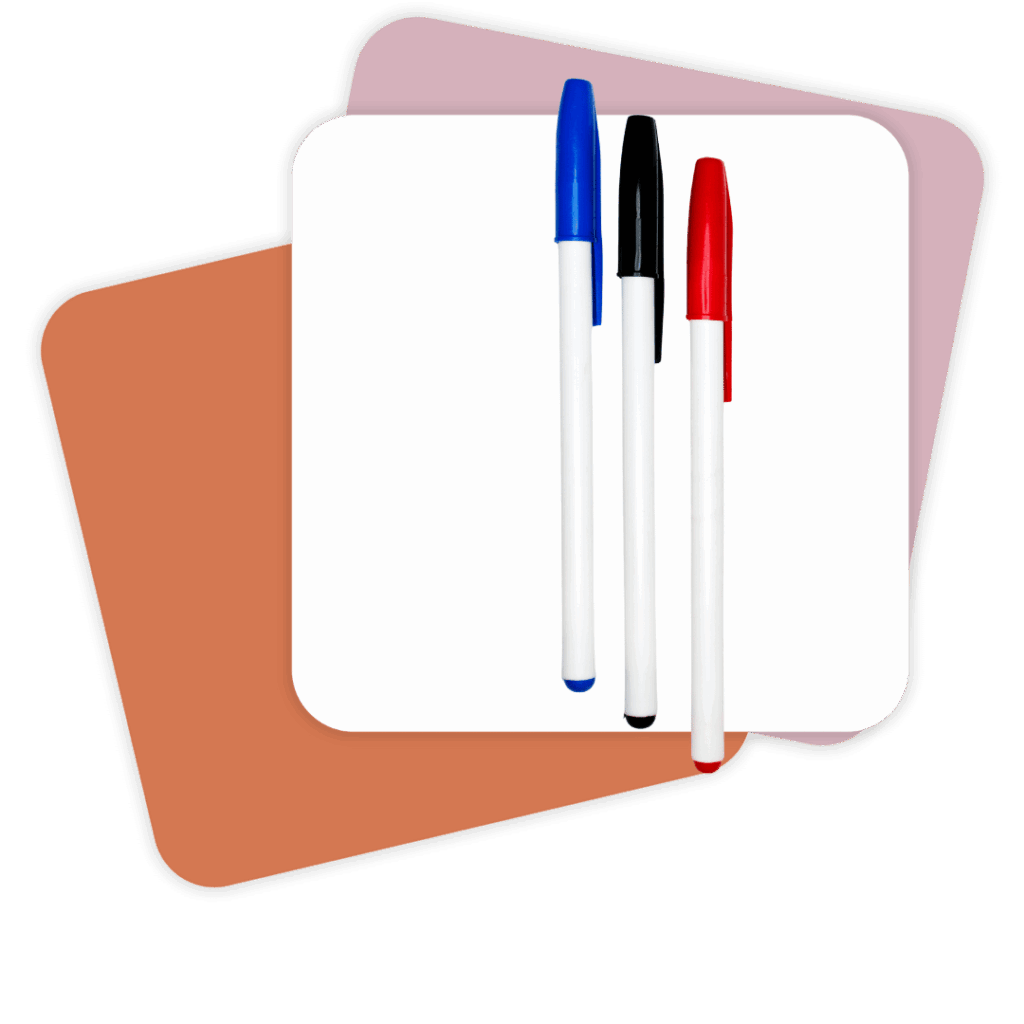 Blue, Black, and Red Pens
