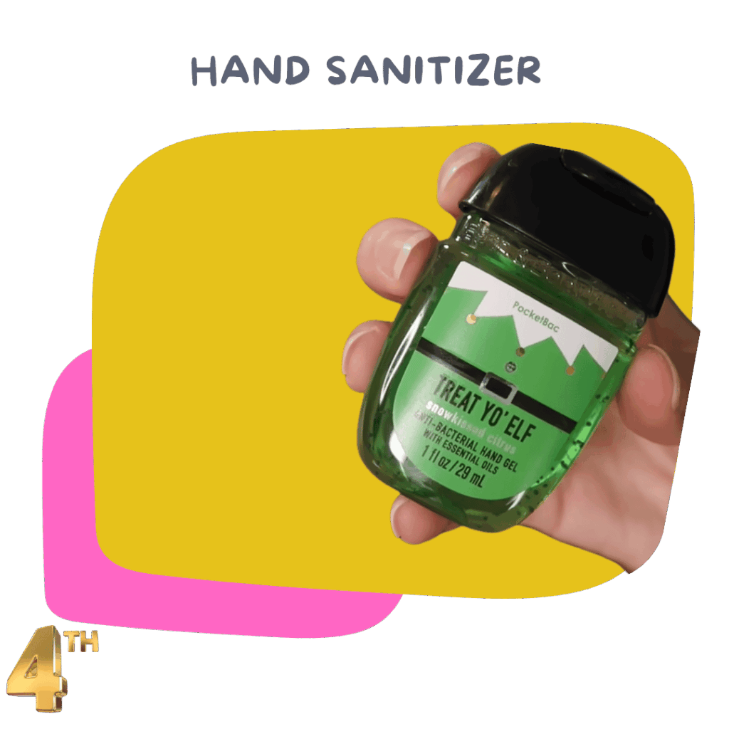 Hand Sanitizer (small bottle) – Promotes daily cleanliness