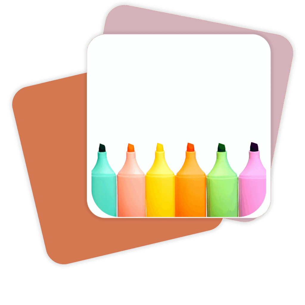 Highlighters (2–3 colors)