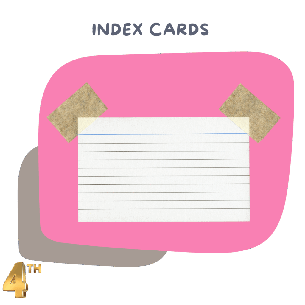 Index cards (ruled, 100 pack)