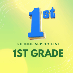 1st grade school supply list 2026
