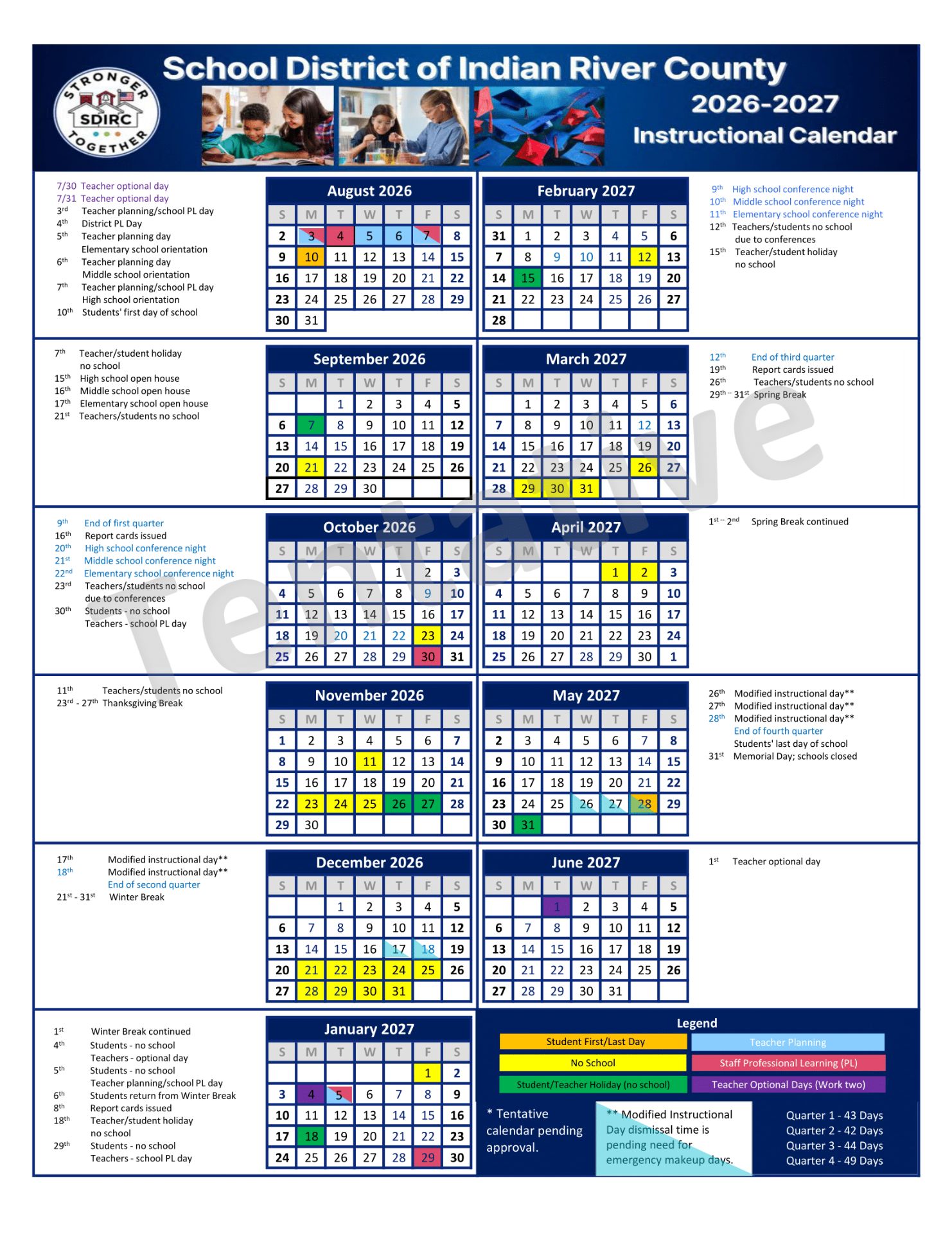 School District of Indian River County Calendar 26 27 Updated (PDF)