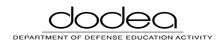 DoDEA Camp Lejeune Community Calendar 25-26 Logo
