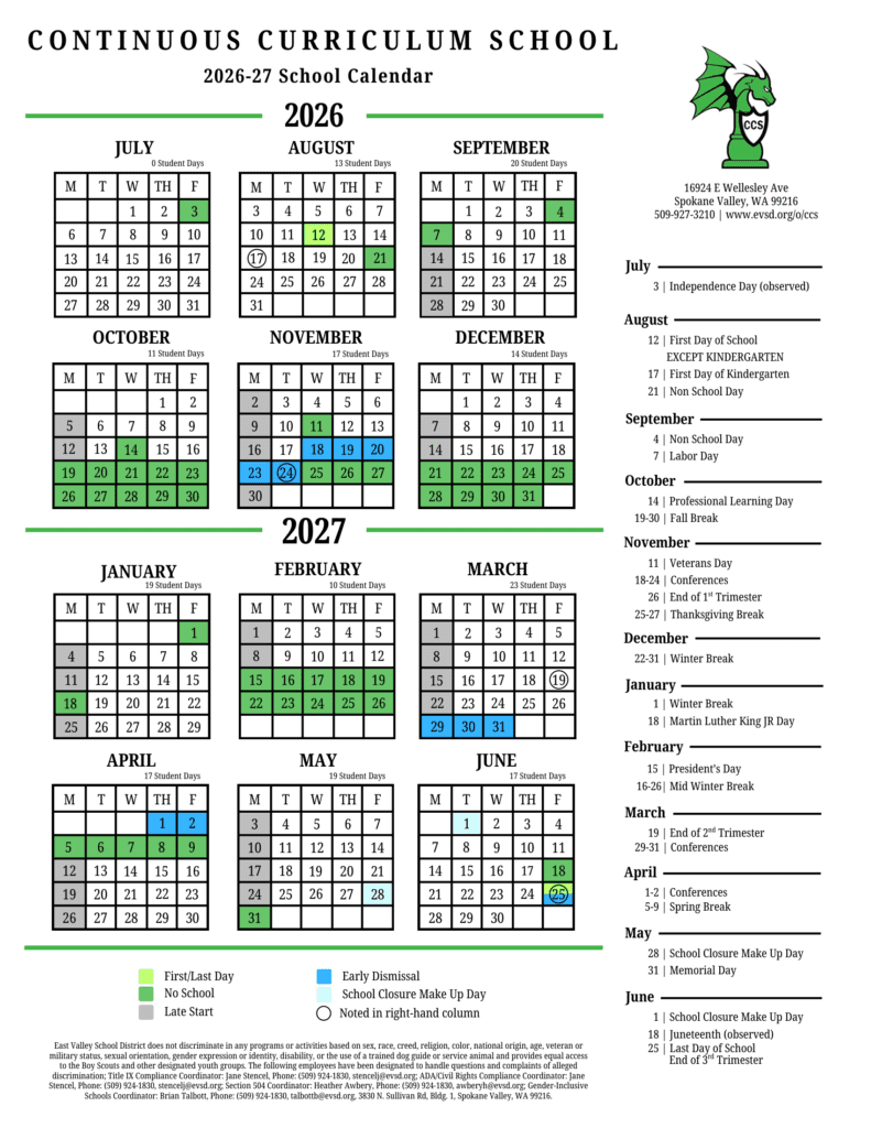 Continuous Curriculum School