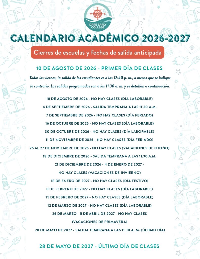 DARE EARLY COLLEGE 2026-2027.....2