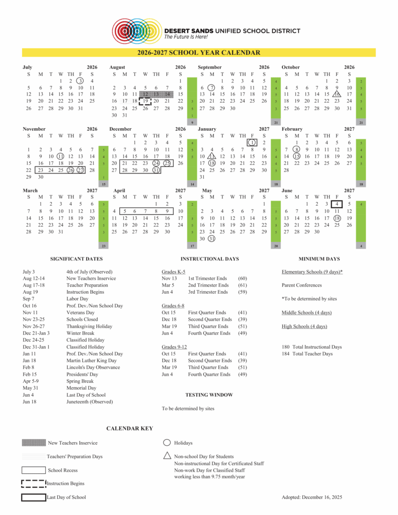 Desert Sands Unified School District 26-27 Calender (1)