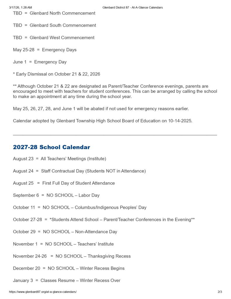 Glenbard District 87 - At-A-Glance Calendars 26-27_page-0002