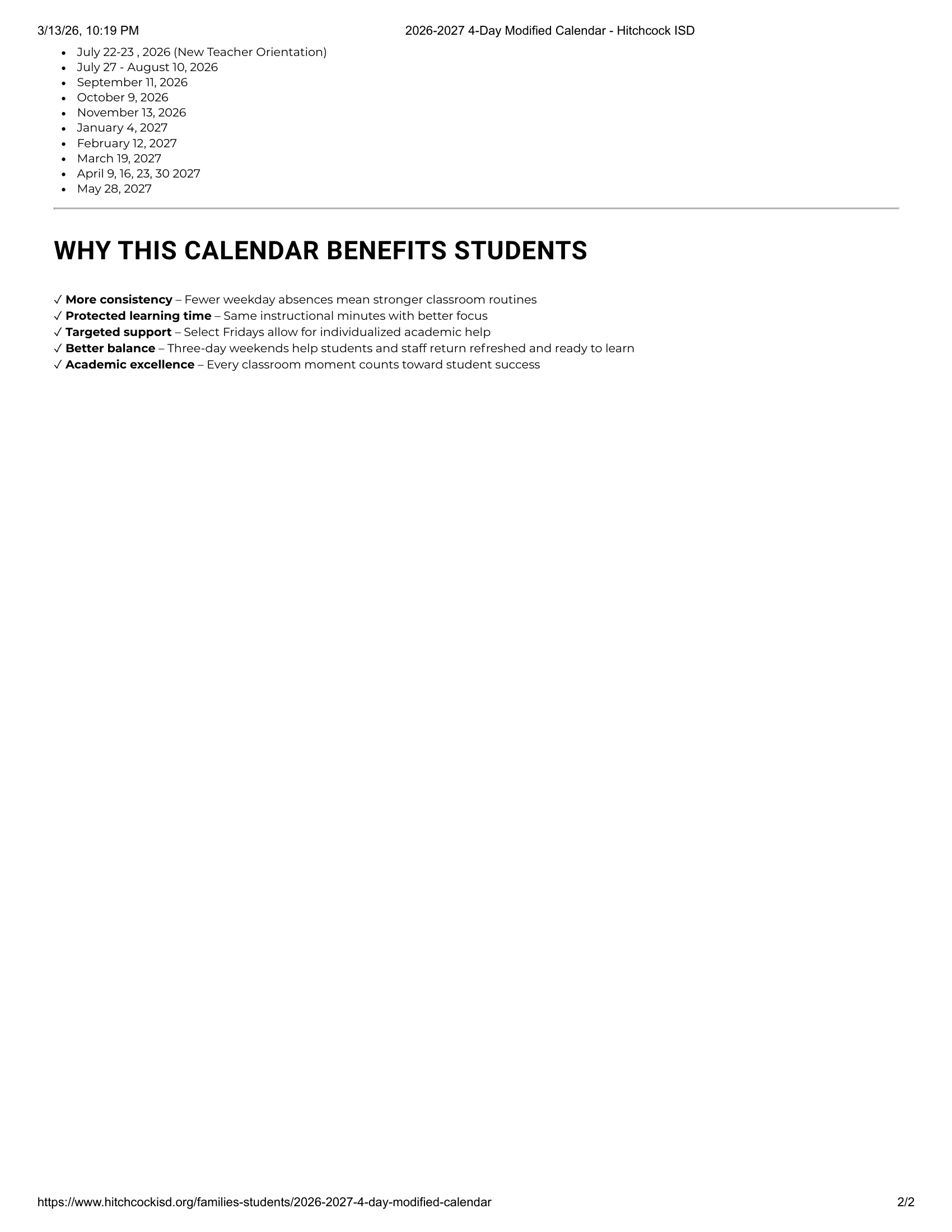 Hitchcock ISD 26-27 Calendar Revised [PDF]
